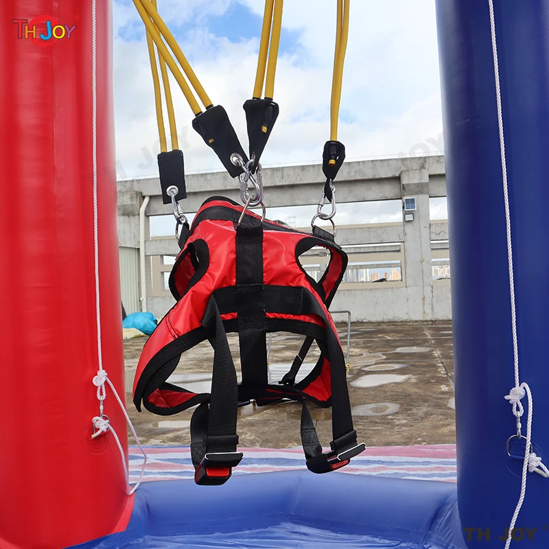 5M Tall Inflatable Bungee Jump Game Airtight Inflatable Bounce Jumping Trampoline For Kids N Adults 6