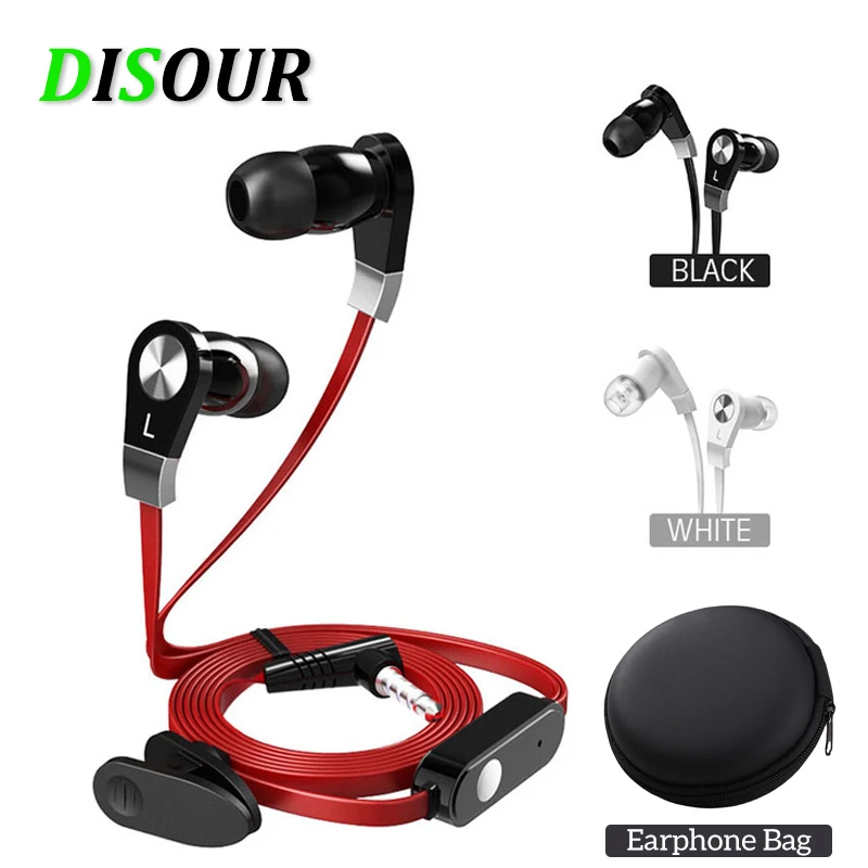 Wired Earphones DISOUR JM02 In-ear Wired Earphone Multicolor Headset Hifi Earbuds Bass Earphones for Phone Auriculares