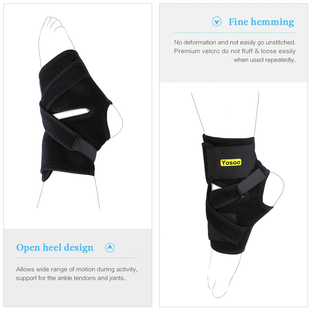Ankle Brace Support Adjustable Bandage Sports Foot Anklet Wrap Elastic Splint For Guard Sprains Injury Ankle Sleeve Protector ankle support ankle straps fitness ankle straps ankle support brace ankle wrist cuffs