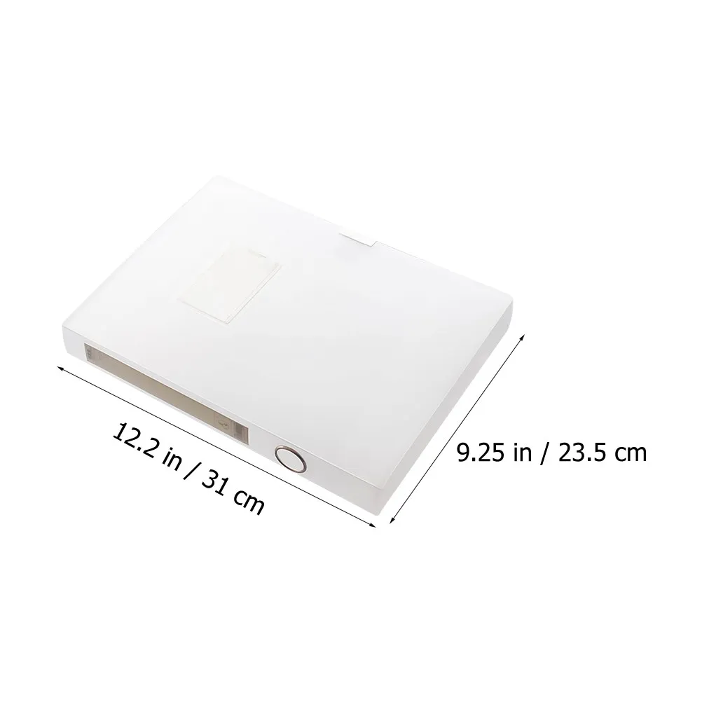 2Pcs A4 파일 보관 상자 PVC 소재 문서 정리함 인증서 잡지 용 데스크탑 파일 홀더 효율적인 분류