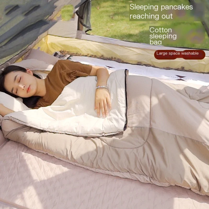 Outdoor Camping Sleeping Bag PS200 Cotton Ultralight Waterproof Winter Warm Wearable for Outdoor Hike