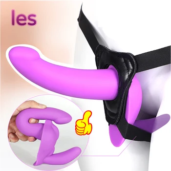 Double Penis Dildo Strap On Panties Elastic Harness Huge Dildo Belt Juguetes Sexules Sex Toys for Couple Lesbian Sex Shop 2