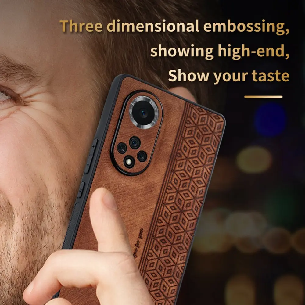 Embossing Leather Skin Retro Shockproof Case