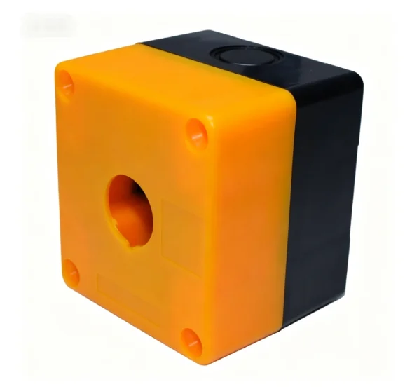 Emergency Stop Button Switch Box with Waterproof Safety Cover for Industrial Use, 660V 10A