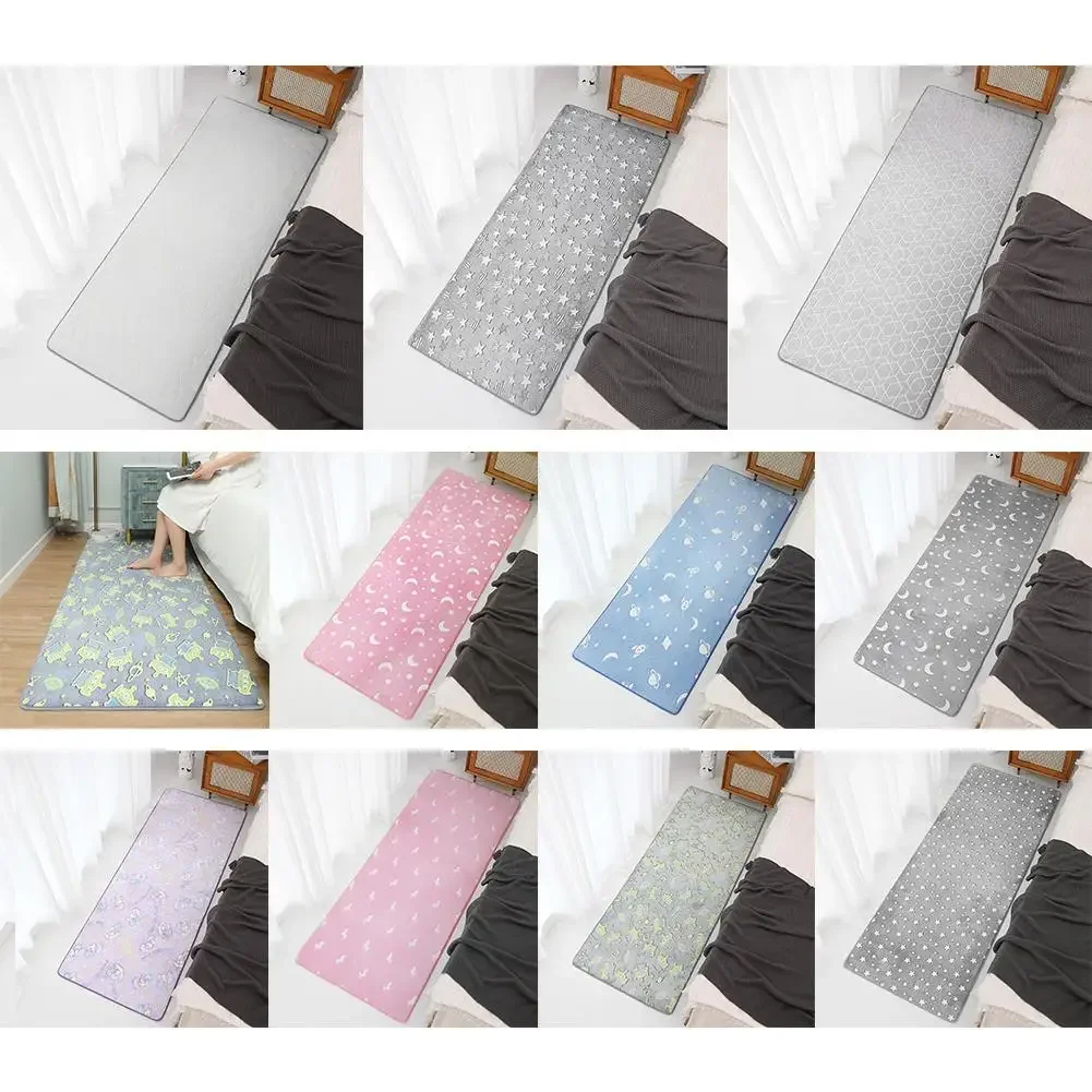 Blanket Carpet Luminous Moon Plush 50*80cm Accessories Area Rugs Children Decoration Dinosaur Geometry Practical 6
