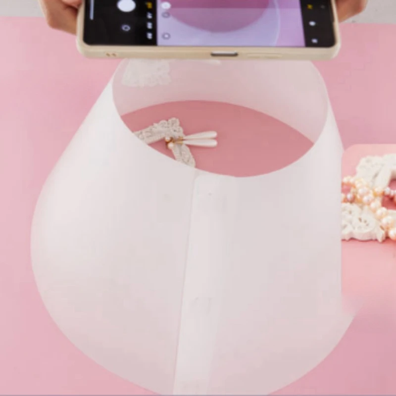 원추형 디퓨저 사진 예비 부품, 조명 소프트박스, 휴대용 조립 소품, 쥬얼리 제품 스포트라이트 스튜디오 키트