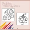 Cute Food Coloring Book: Adorable Bread & Cake Illustrations - Creative Art Book for Adults - 24 Thick Pages for Imagination 3