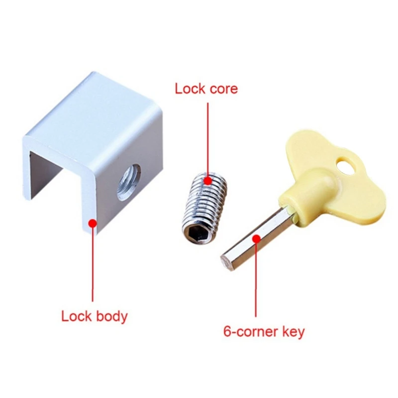 Description Picture 6 of item4Pcs Window Security Lock Window Limiters Child Safety Sliding Window Restrictor