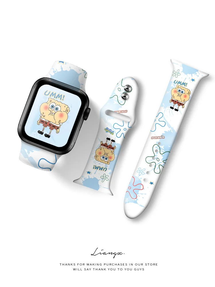 Anime One Piece Luffy zoro Silicone Strap for Apple Watch Band 44 45 42 40  38 41 Bracelet IWatch Color Apple Watch 7 6 5 3  AliExpress