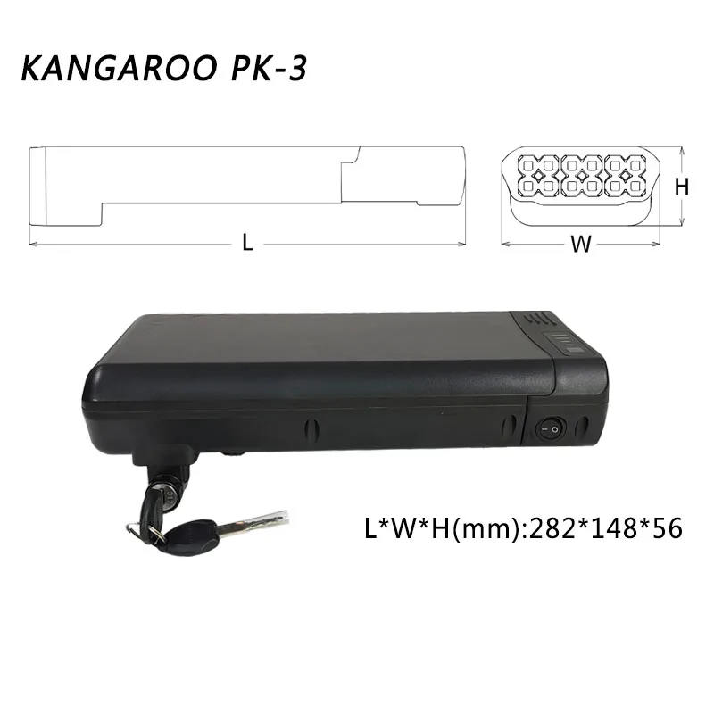 Electric Bicycle Kangaroo 36V 48V Folding Bicycle Lithium Battery Pack 24V 12.8Ah 14Ah 10.5Ah 9.6Ah For 250w 350w 500w Motor