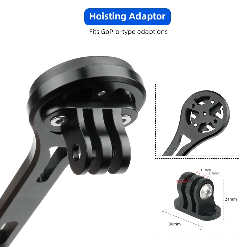 Supporto Computer Bici Lega Alluminio Porta Computer Ciclismo Supporto Computer Bici - Per Manubrio Accessorio Ciclismo Gps