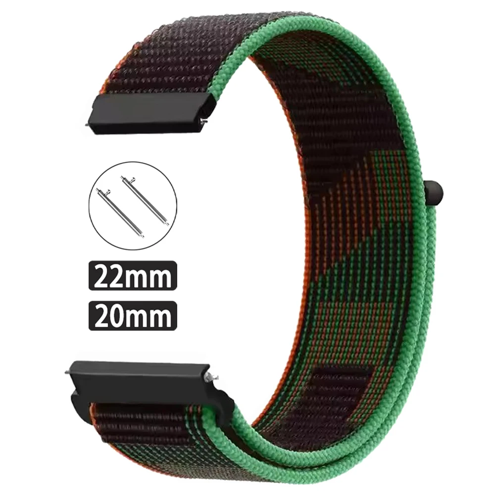 Nylon Loop Strap 20-22mm Watchband Bracelet