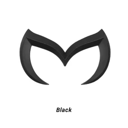 Sleek 3D Car Emblem Sticker - Universal Auto Styling Accessory (Black)
