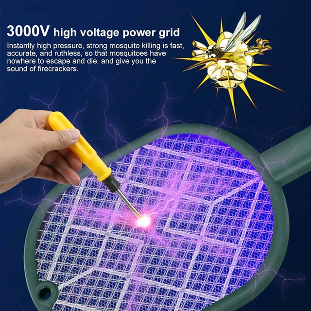3000 V Rovar Ütő Szúnyoggyilkos Lámpa Elektromos Uv Könnyű Usb Töltés Légybogár Zapper Csapdák Nyári Légy Swatter - Image 6