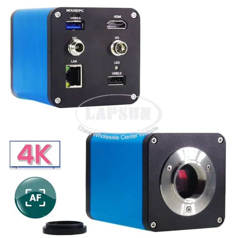 

2023 Lapsun 4K 60FPS Автофокус фокусный IMX334 HDMI USB LAN видео промышленный микроскоп камера C-крепление для SMD BGA ремонт
