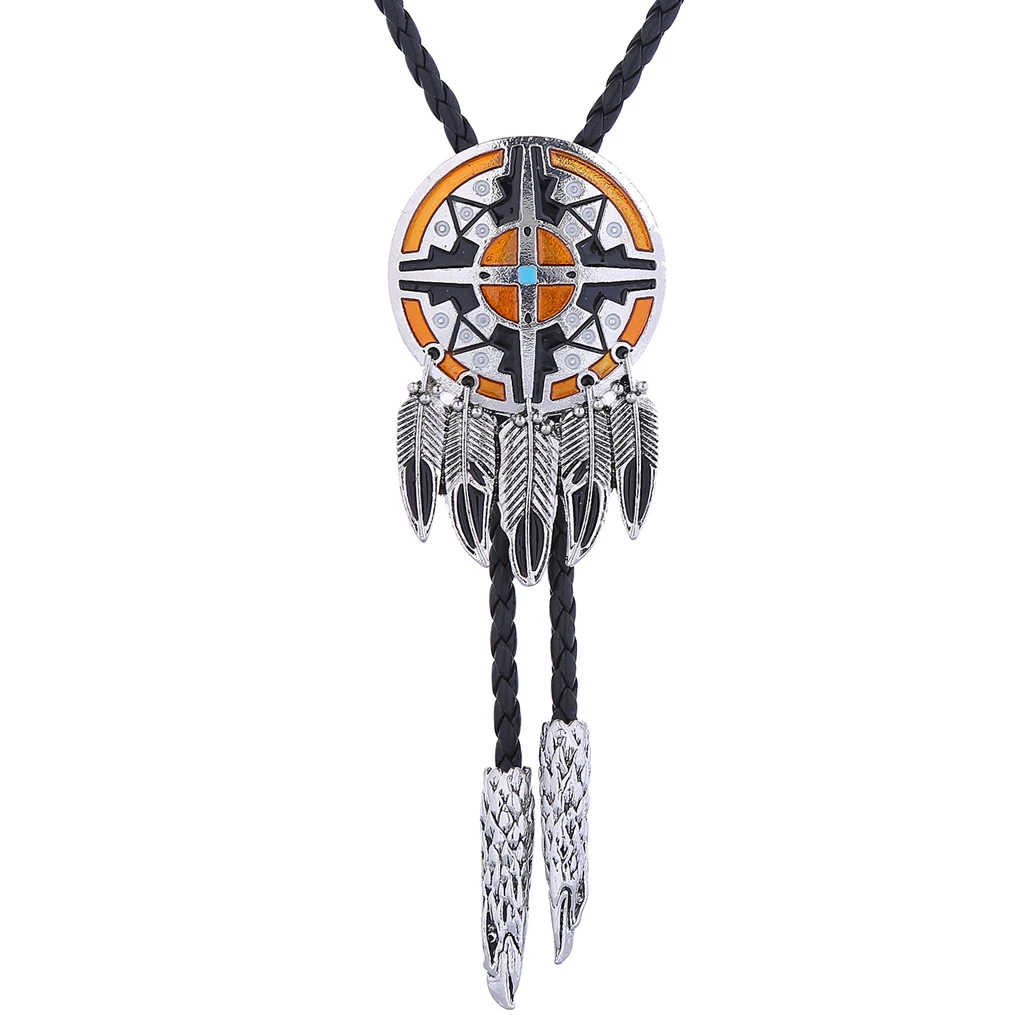 

New Indian Feather Totem Eagle Pendant Bolo tie