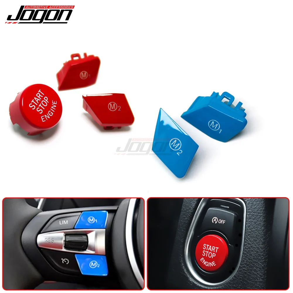 

For BMW M5 F10 Accessories M3 F80 F83 M4 M6 X5M X6M F82 F06 F15 F16 Steering Wheel M1 M2 Switch Engine Button
