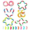 1Pcs Tangle Rope Twist Fidget Toy Rrainbow Circle Sensory Autism Therapy Jouet Anti Stress Enfant Juguete Antiestres Niños 1