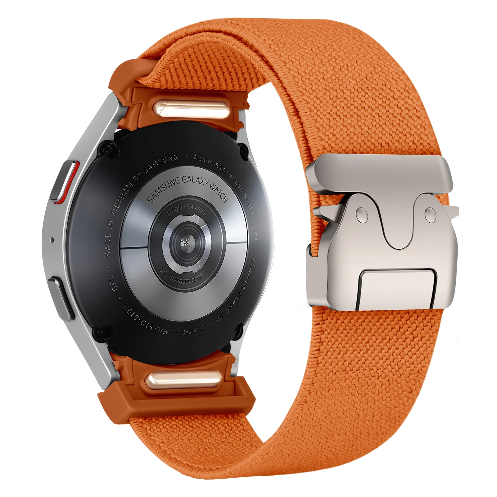 Premium Parachute Nylon Strap for Galaxy Watch - No-Gap Stretch Bracelet