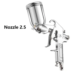 High-Capacity Pneumatic Spray Gun with Adjustable Nozzle for Versatile Painting Tasks (UP- 400ML-2.5)