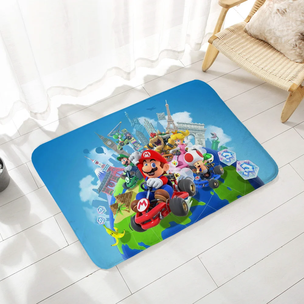 Bath Mat Rug Bathroom Foot Mat Non-slip Mat Small Floor Mats Door Mat  Mario Doormat Entrance Door Kitchen Carpet Rugs Carpets 3