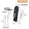 White Color Handheld Electric Egg Beater Household Automatic Mixer Egg White and Cream Beater Mini 7-speed Egg Beater 6