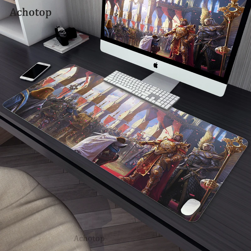 

90x40cm Computer Mouse Pad Heroes of Might and Magic Anime MousePad Large Mouse pad Gamer XXL Mause rug Carpet PC keyboard pad