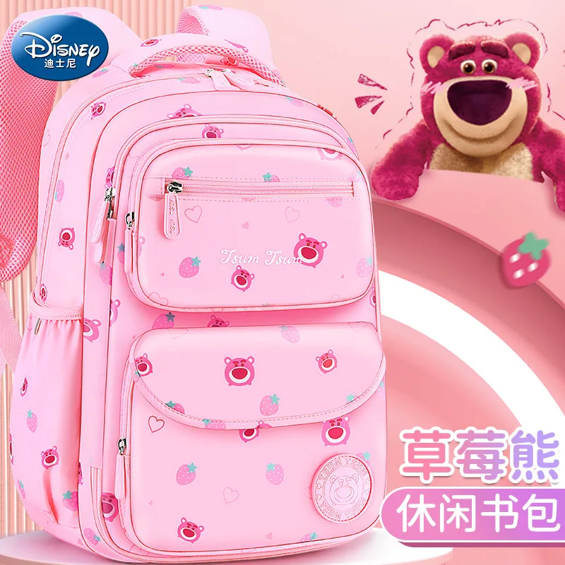 

Disney Tsum School Bags For Girls Grade 3-6 Middle Primary Student Shoulder Orthopedic Backpack Large Capacity Kids Gift Mochila