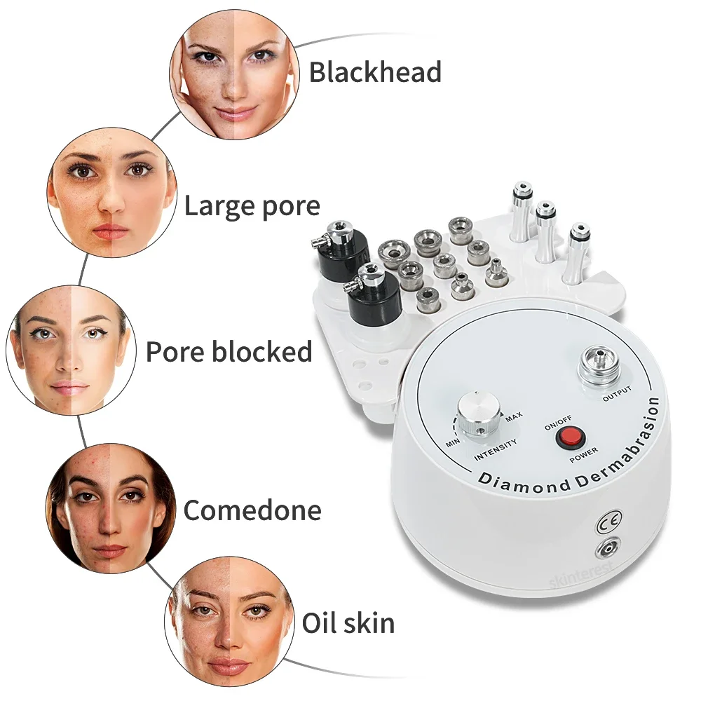 Diamond Microdermabrasion Beauty Machine Vacuum Suction Spray Moisten Exfoliate Skin Peeling Anti Aging Facial Skincare Tool microdermabrasion exfoliation