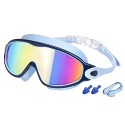 Vibrant Youth Swim Goggles - UV Protection & Anti - Fog, Leak - Proof Swimming Accessories (Blue - blue)