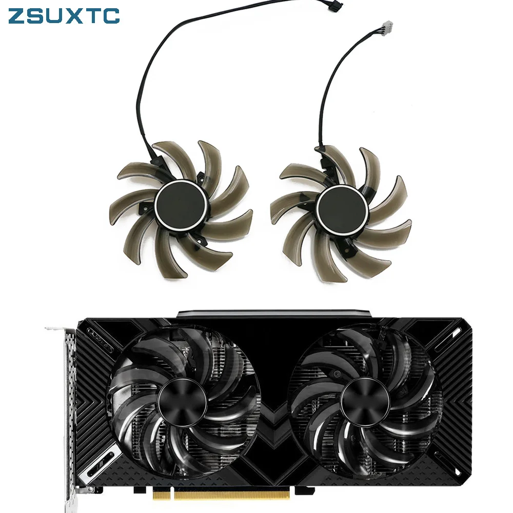 Ventilador de Refrigeração da Placa Gráfica Refrigerador para Pny Palit Gpu Dupla Gamingpro Ga91s2u 4pin Gtx 1660 1660 1660ti Rtx2060 Gtx1660 Rtx 2060 85 mm