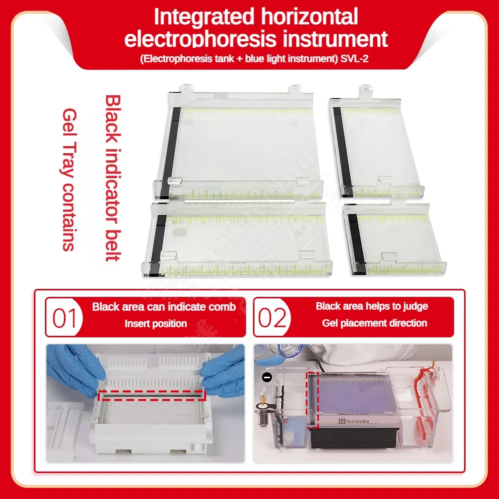 Integrated Horizontal Electrophoresis Instrument (electrophoresis Tank + Blue Light Instrument)