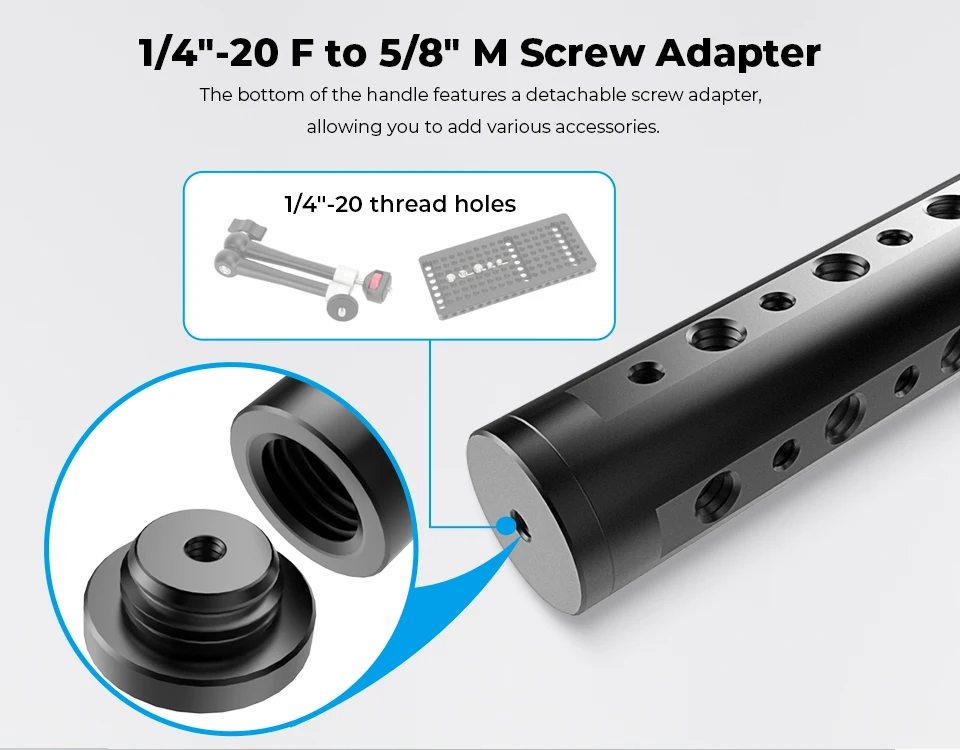 Handheld Camera Handle Grip Stabilizer With 3/8" Thread Head For GoPro Sony Cano