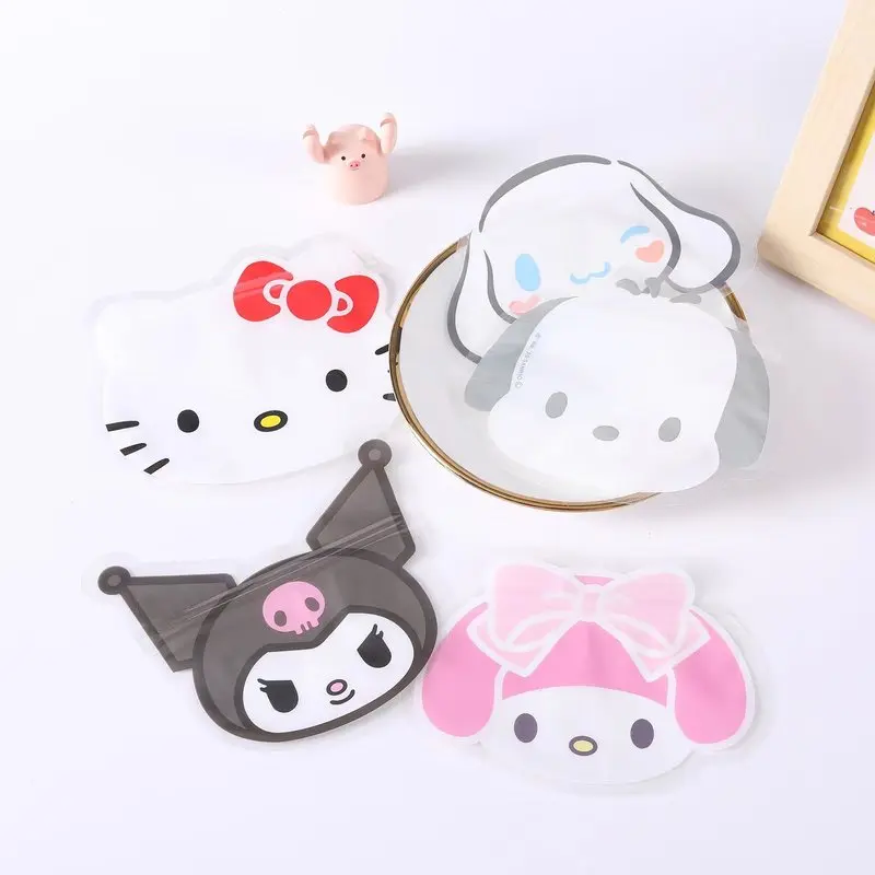 30/60/120pcs Cartoon Sanrio Kuromi Melody Hello Kitty Sealing Bag Dust Bag Self Sealing Packaging Storage Gift
