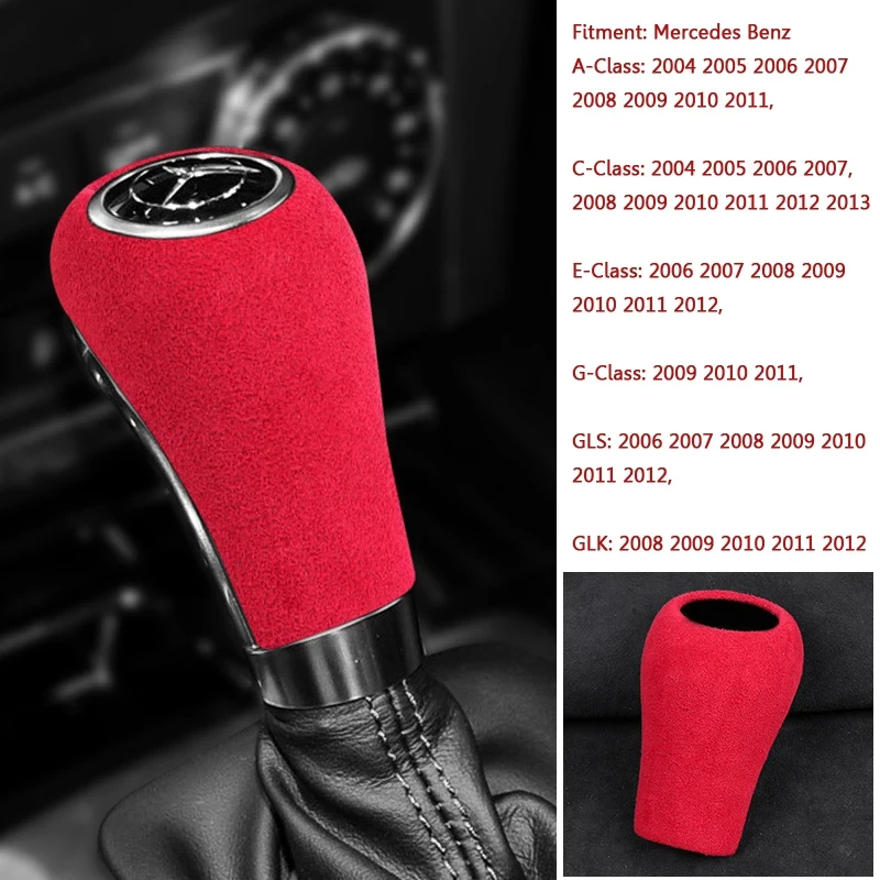 

For Mercedes Benz W204 W211 W212 W169 CLS GLK A C E G Class Car Gear Shift Knob ABS Cover Sticker Interior Accessories