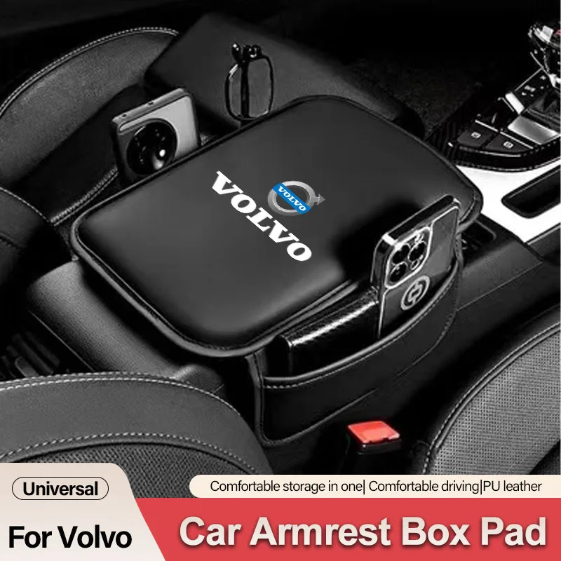 Luxurious Leather Armrest Box Cushion Pad