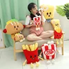 Chips Chicken Leg Fries Food Pillow Pizza Snack Plush Toy Bed Soft Doll Cusion Creactive Valentine's Day Birthday Gift Plushie 1