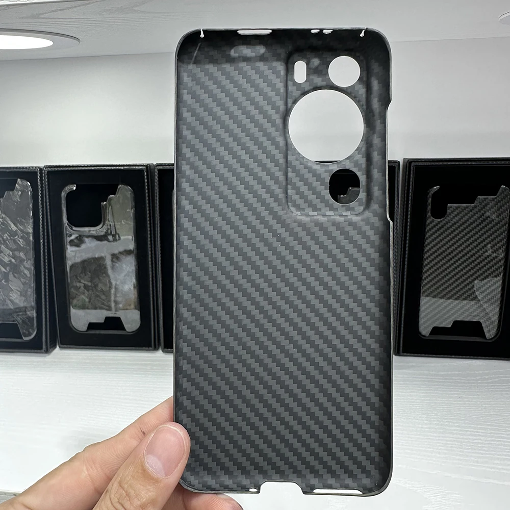 Ultra-Thin Carbon Fiber Cases For Huawei P60 PRO Aramid Fiber Matte Protective Business Shell For Huawei P60 P60Pro CASE Cover