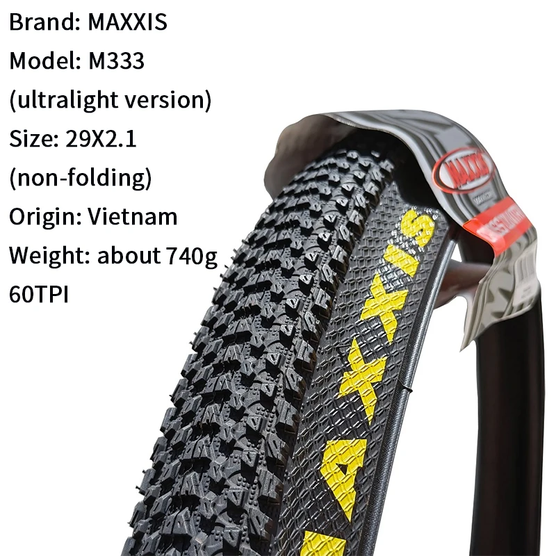 Maxxis M333 PACE Mtb Bicycle Tire 26 * 1.95 26 * 2.1 27.5 X1