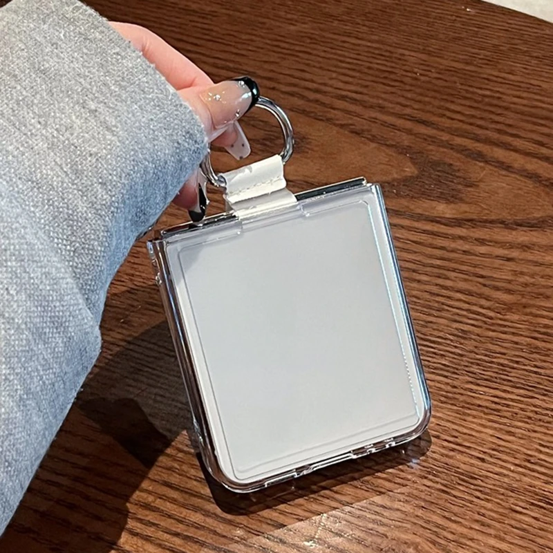 Ultra Thin Transparent PVC Ring Bracket Case - Shockproof Hard Bumper Cover
