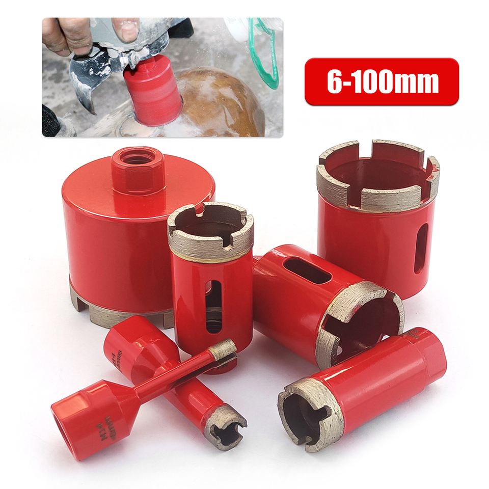1PC 6-100mm M14 Sintering Core Bit Diamond Hole Saw Marble Granite Brick Tile Ceramic Concrete Crown Drill Bits for Power Tools