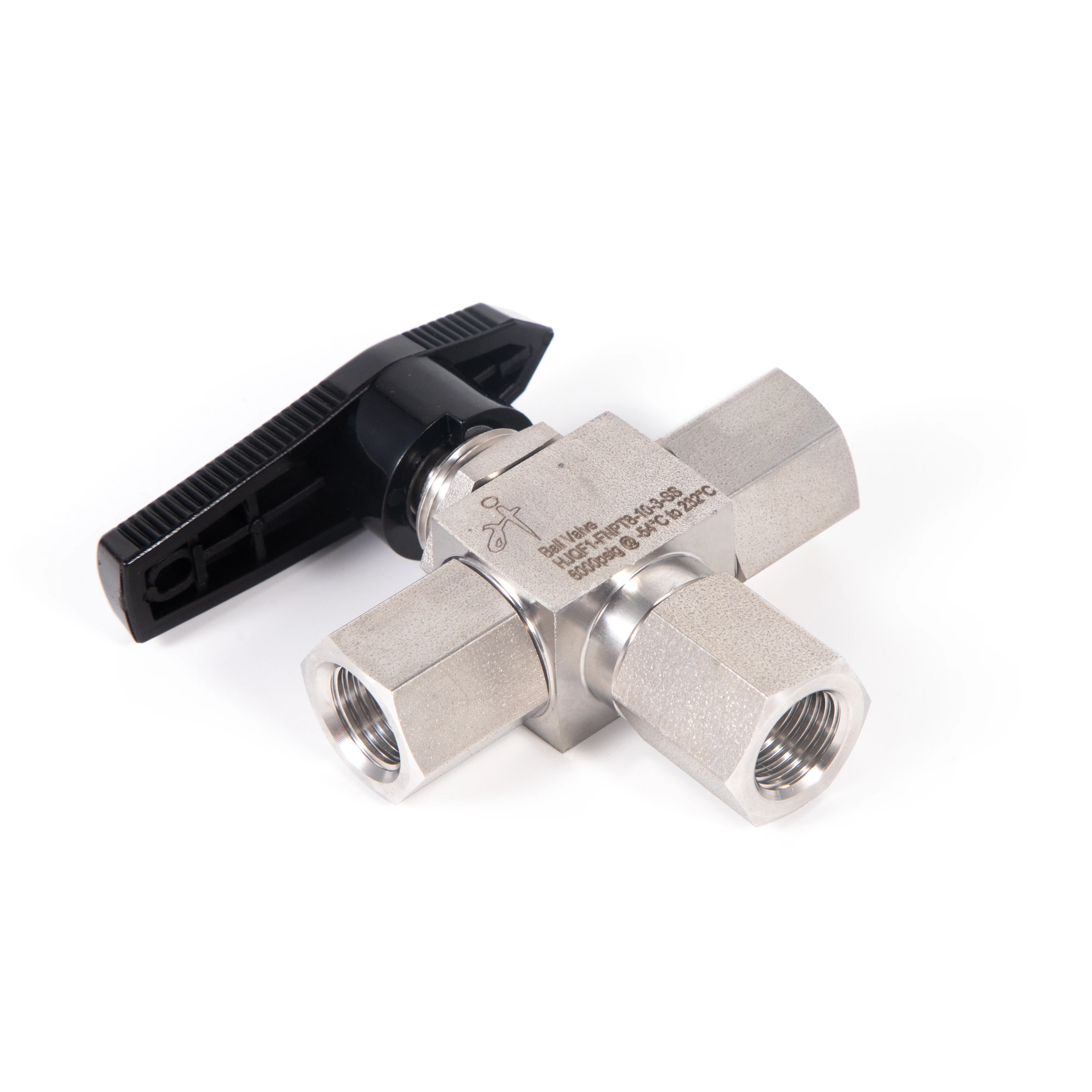 High Pressure Three Way Ball Valve Forged Cold Drawn Bar Stainless Steel Ball Valve
