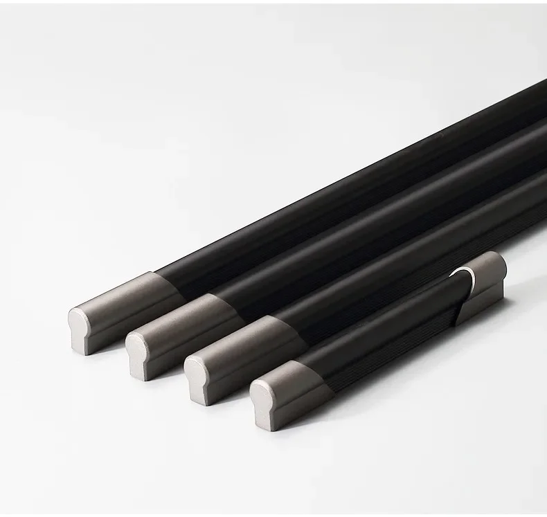 Description Picture 6 of itemGrey Black Aluminum Alloy Drawer Closet Wardrobe Cupboard Cabinet Pulls Door Handle for Cabinet Wardrobe Drawer Kitchen Cupboard