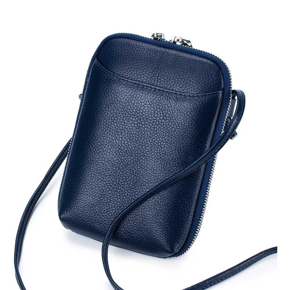 Sac à Bandoulière Femme En Cuir Véritable – Marron – Style Messager