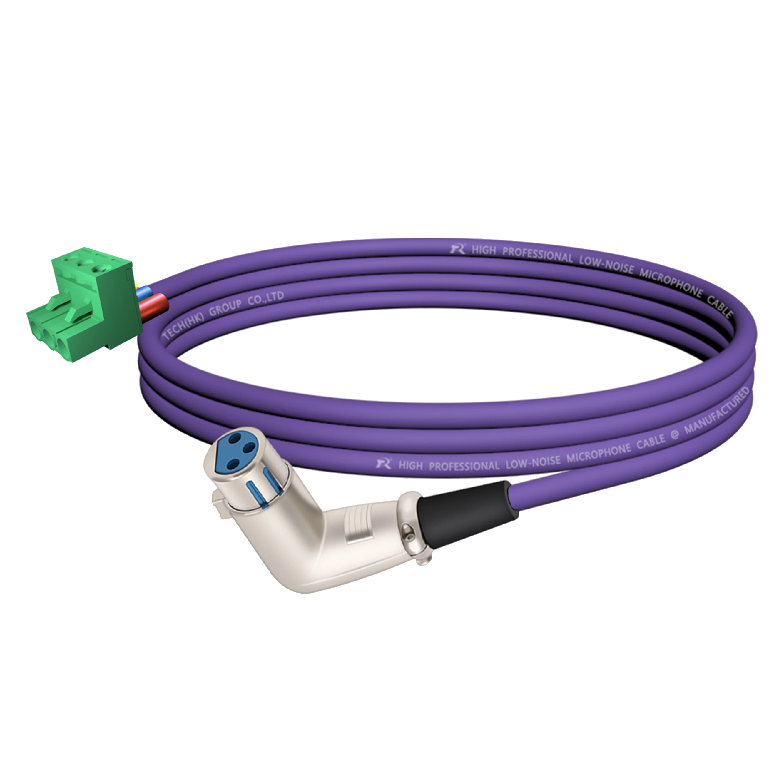 PHX zu XLR Kabel, PHX3M/2EDG-5.08 3-poliger Steckbarer Schraubklemmenblock zu XLR M/F Winkeladapterkabel, L-förmiger XLR-Steckverbinder – Detail 9