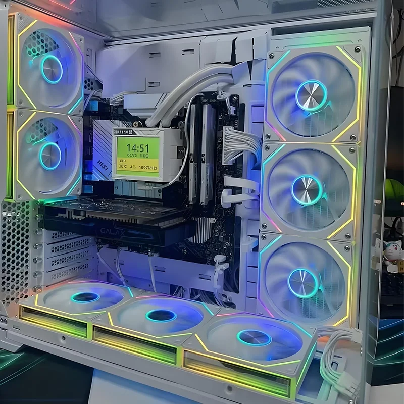 PRISM 8 PRO 120mm PC Computer Case Fan 5V 3Pin Sync Argb 12CM Quiet Cooling Fan