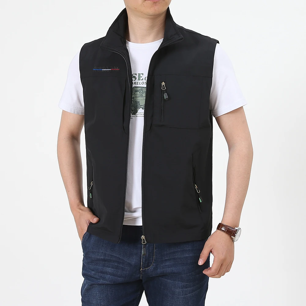 Summer Men Unloading Vest Tactical Coat Casual Photographer Waistcoat Mesh Work Sleeveless Jacket Tools Pocket Vest Fishing