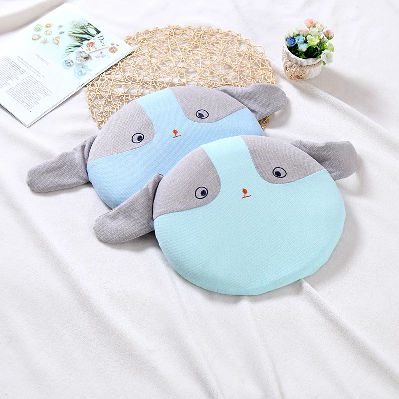Anti-Migraine Breathable Cotton Round Baby Sleeping Neck Protection Baby Pillow