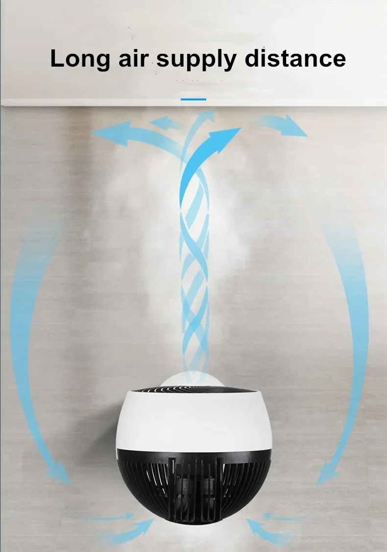 Description Picture 6 of itemFresh Air FanWater-cooled Spray Humidifying Air Circulating Fan Electric Fan Office Mute Large Wind Floor Fan 50 3D Printing Whi
