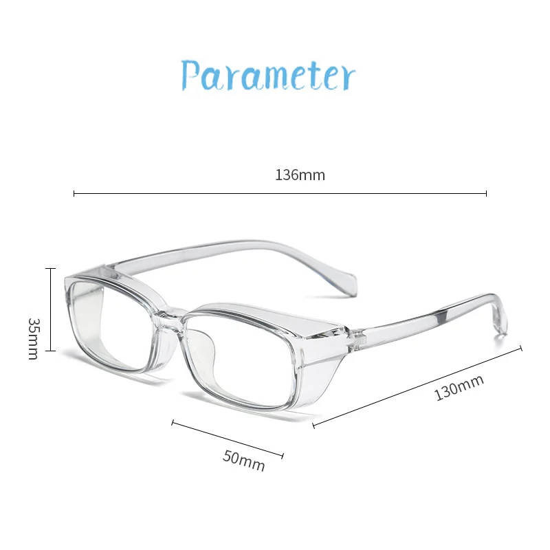 RUOBO Kids Anti-fog Safe Goggles Anti Blue Light Glasses For Boys Girls Anti-pollen Anti-allergy Children Blue Blocking Eyewear
